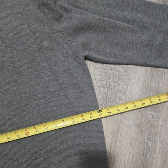 Tommy Hilfiger Vintage Knitted Sweater Unisex L/XL Retro 90s Y2K Gray Cotton - Picture 10 of 11